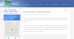 Desktop Screenshot of consulatebrazil.org